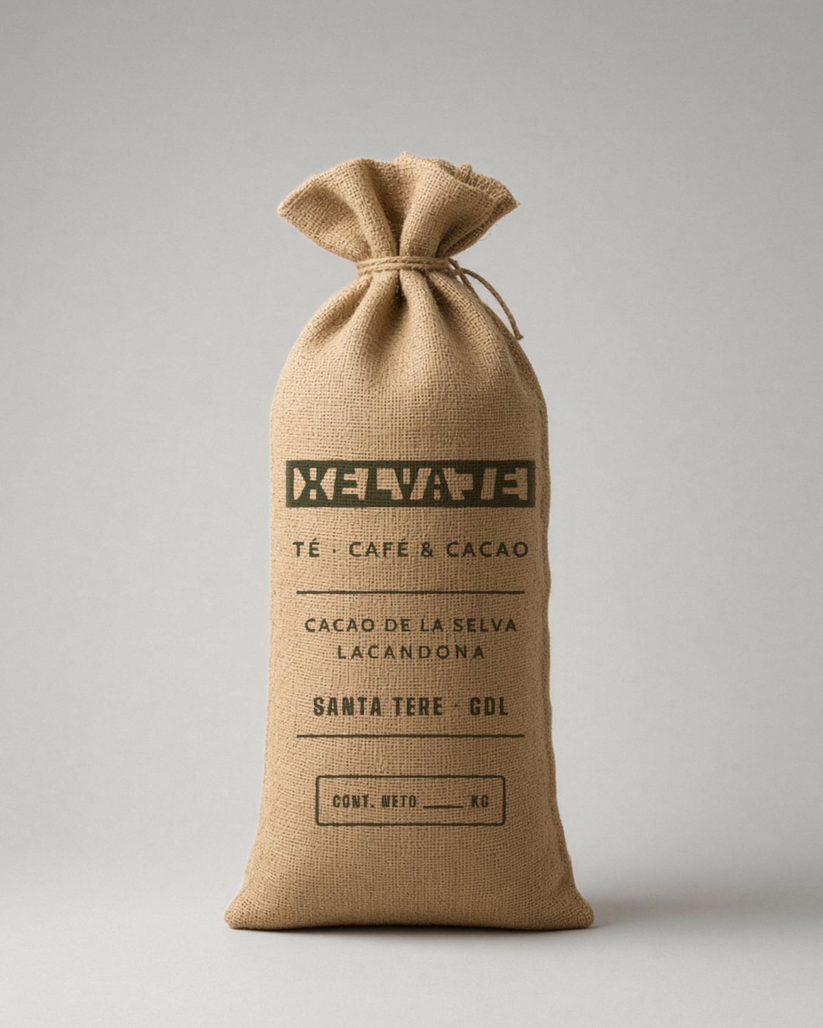 Costal de cacao XELVAJE para casa o para tu barra